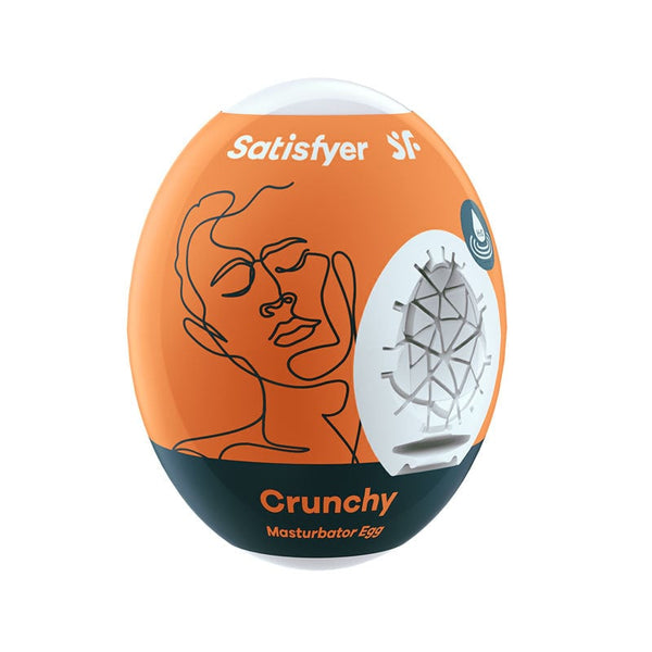 Satisfyer Masturbator Egg - Crunchy - White Stroker Sleeve A$9.48 Fast shipping
