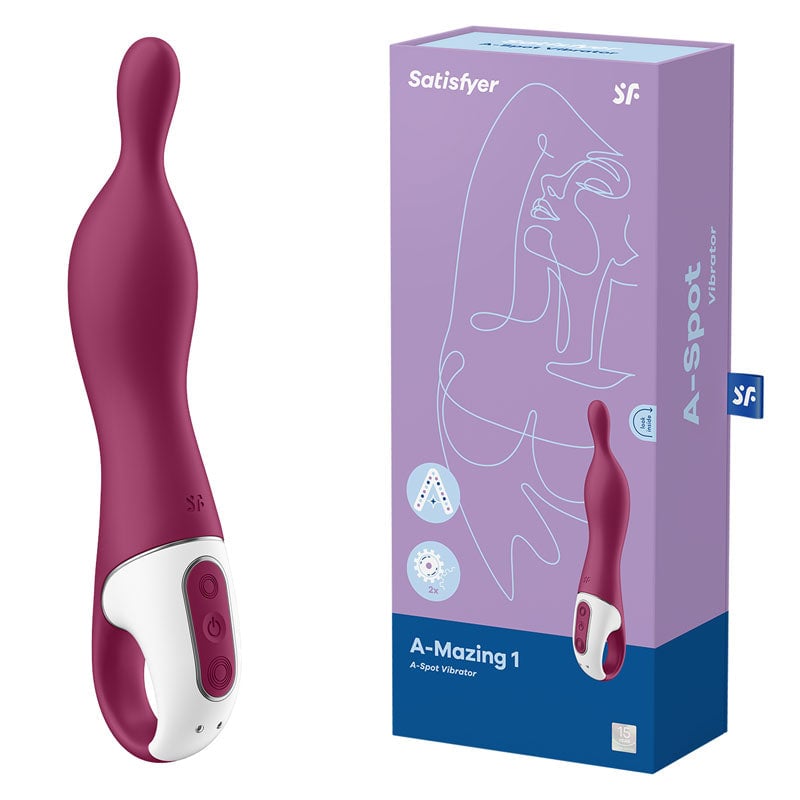 Satisfyer A-Mazing 1 - Berry USB Rechargeable Vibrator A$70.21 Fast shipping