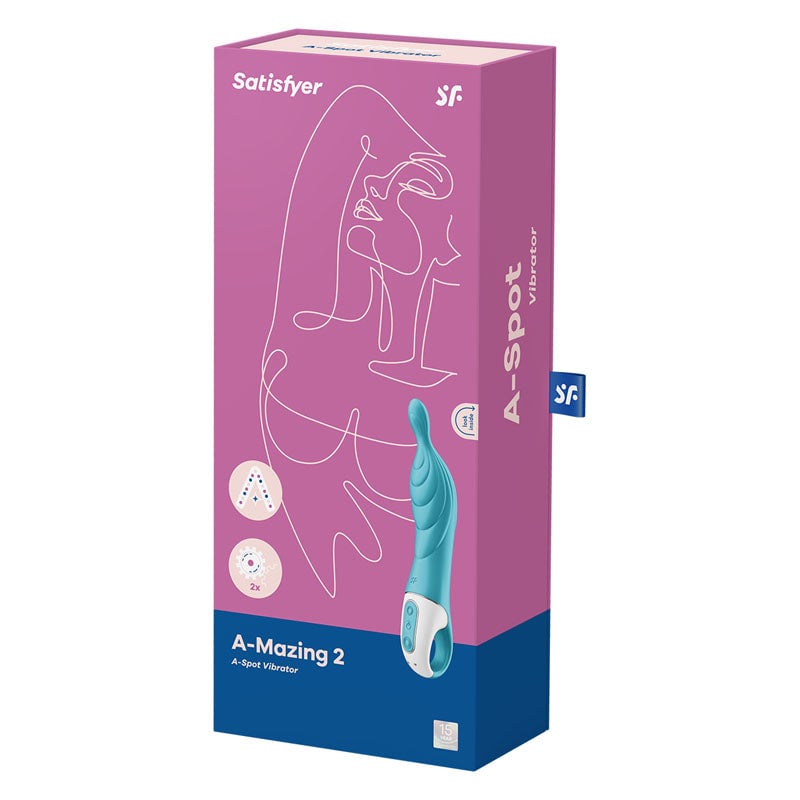 Satisfyer A-Mazing 2 - Turquoise USB Rechargeable Vibrator A$70.21 Fast shipping