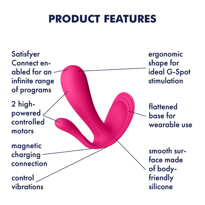 Satisfyer Top Secret + Pink Wearable Vibrator with App Control A$90.56 Fast