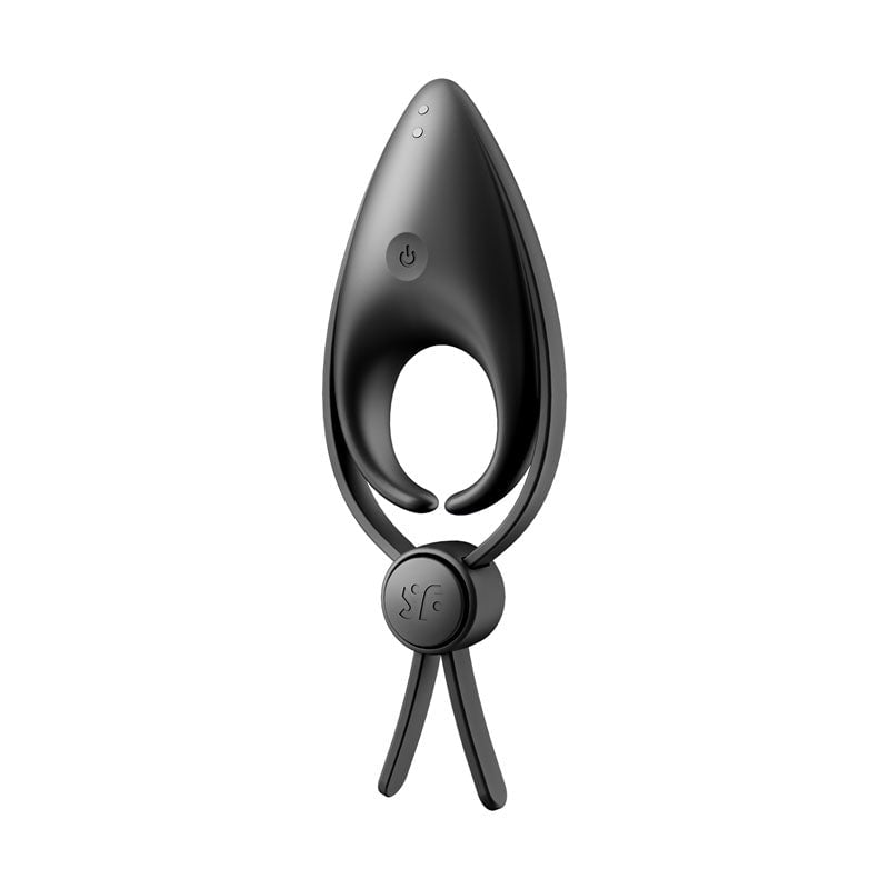 Satisfyer Sniper - Black - Black Vibrating Adjustable Lasso Cock Ring A$51.71