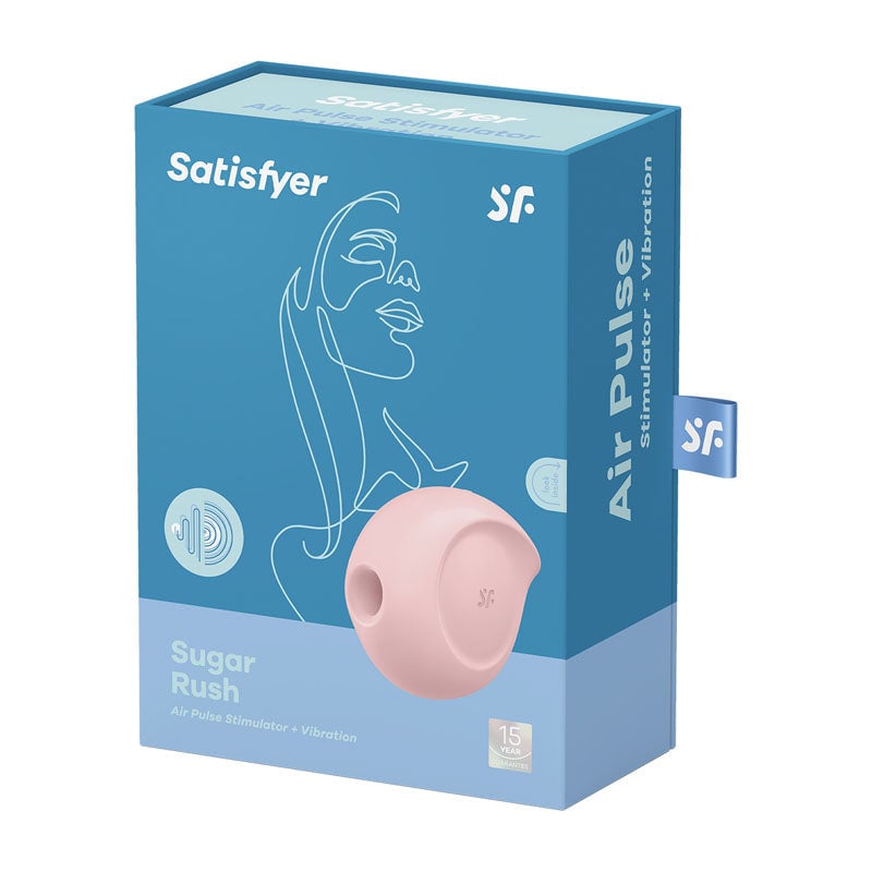 Satisfyer Sugar Rush - Pink - Pink USB Rechargeable Air Pulsation Stimulator