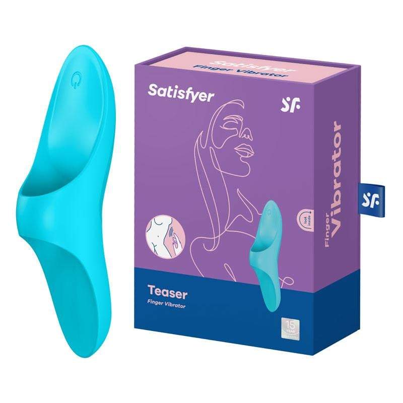 Satisfyer Teaser - Light Blue USB Rechargeable Finger Stimulator A$46.16 Fast