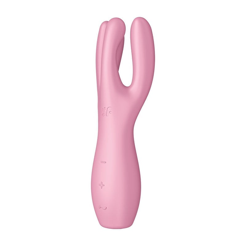 Satisfyer Threesome 3 - Pink Triple Head Vibrating Stimulator A$70.21 Fast