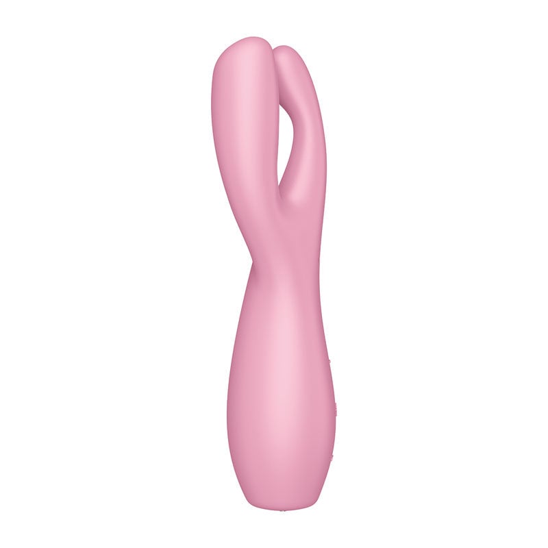 Satisfyer Threesome 3 - Pink Triple Head Vibrating Stimulator A$70.21 Fast