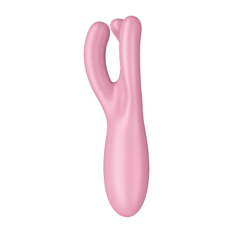 Satisfyer Threesome 4 - Pink Triple Head Vibrating Stimulator with App Control