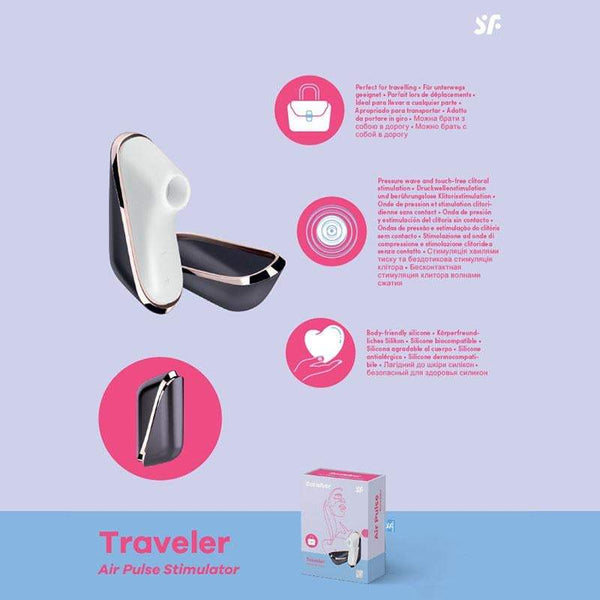 Satisfyer Pro Traveller - USB Rechargeable Touch-Free Clitoral Stimulator