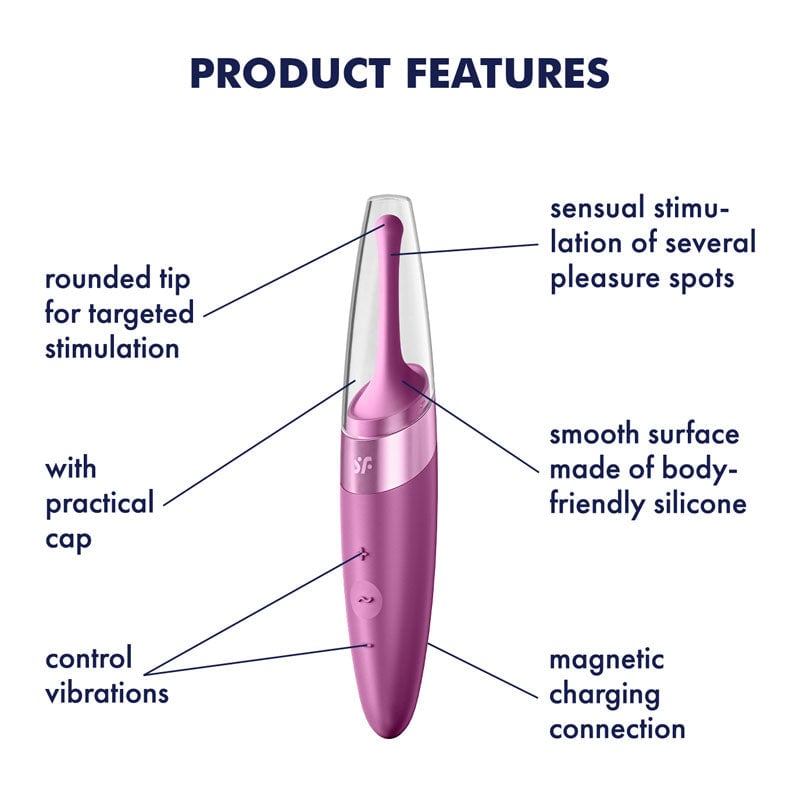 Satisfyer Twirling Delight - Berry Red USB Rechargeable Point Clitoral