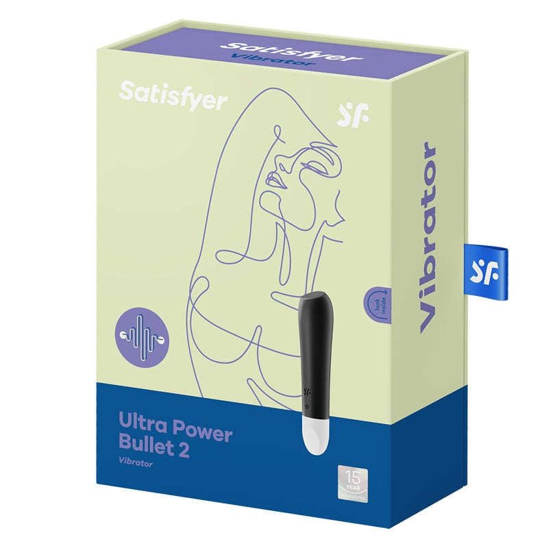 Satisfyer Ultra Power Bullet 2 - Black USB Rechargeable Bullet A$40.61 Fast