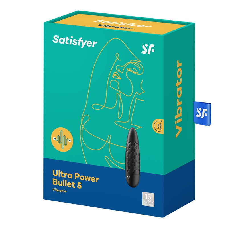 Satisfyer Ultra Power Bullet 5 - Black USB Rechargeable Bullet A$48.01 Fast
