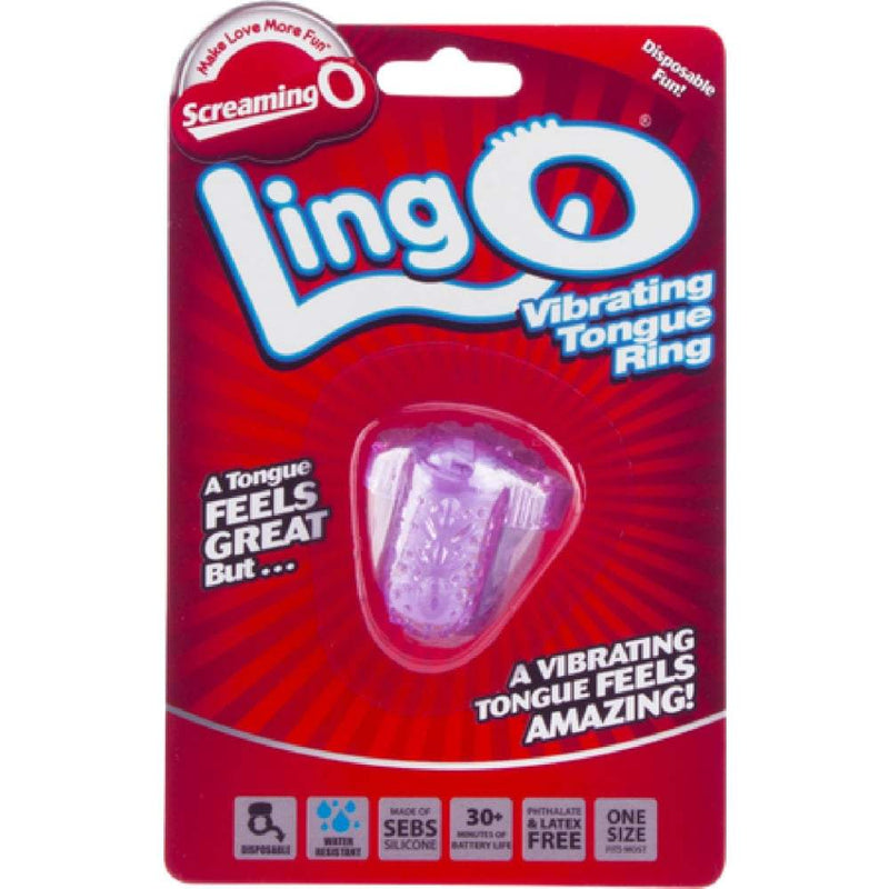 Screaming O Ling O Vibrating tongue ring (Lavender) A$11.95 Fast shipping