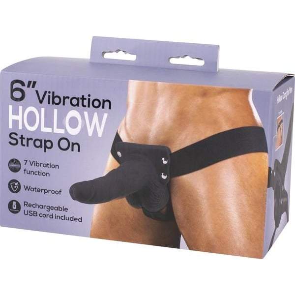 Seven Creations 6 Vibrating Hollow Strap On A$50.95 Fast shipping