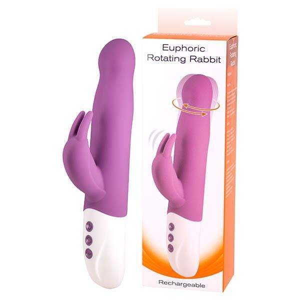 Seven Creations Euphoric Rotating Rabbit - Purple 23.4 cm USB Rechargeable