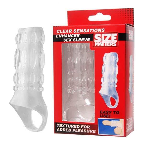 Size Matters Clear Sensations - Clear Penis Sleeve A$25.11 Fast shipping