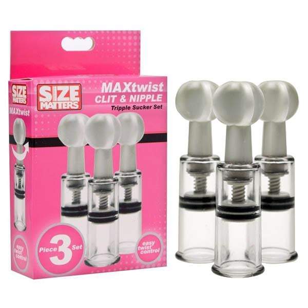 Size Matters Max Twist Clit & Nipple Tripple Sucker Set - Set of 3 A$37.93 Fast