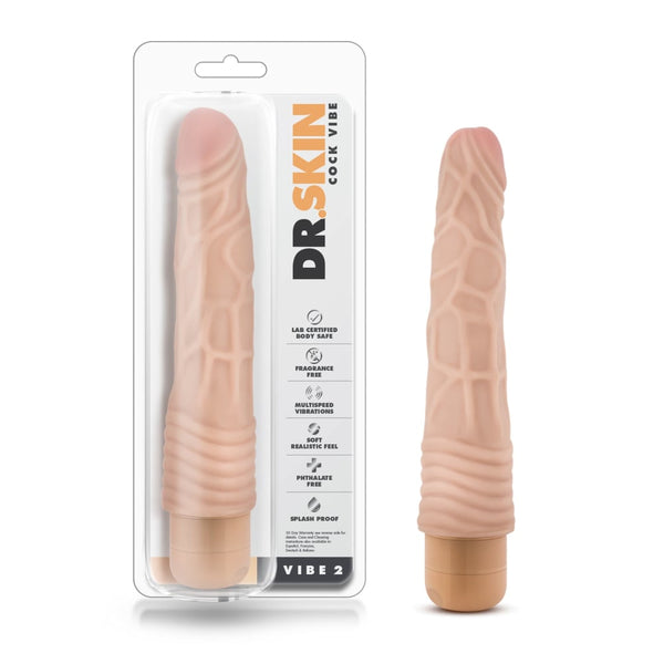 Dr Skin Cock Vibe 2 9in Vibrating Cock Beige A$31.67 Fast shipping