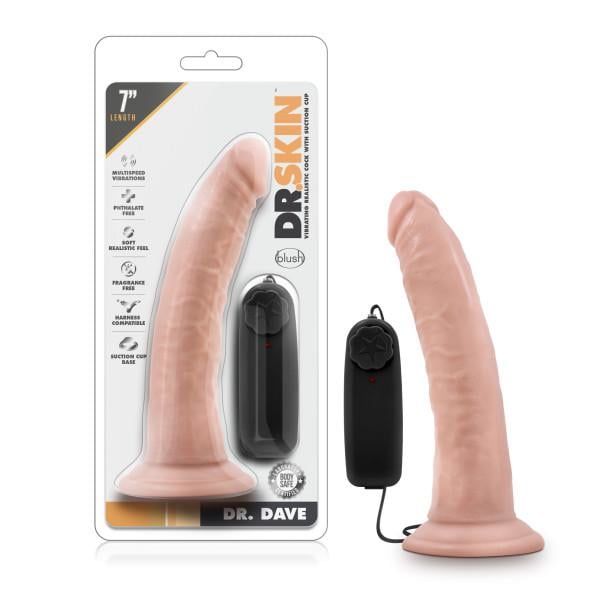 Dr. Skin Dr. Dave - Flesh 17.8 cm (7’’) Vibrating Dong A$40.70 Fast shipping