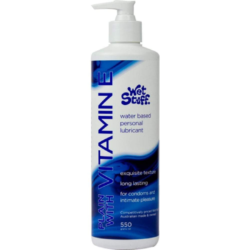 Wet Stuff Vitamin E - Long Lasting Water Based Lubricant - Pump Bottle A$39.95