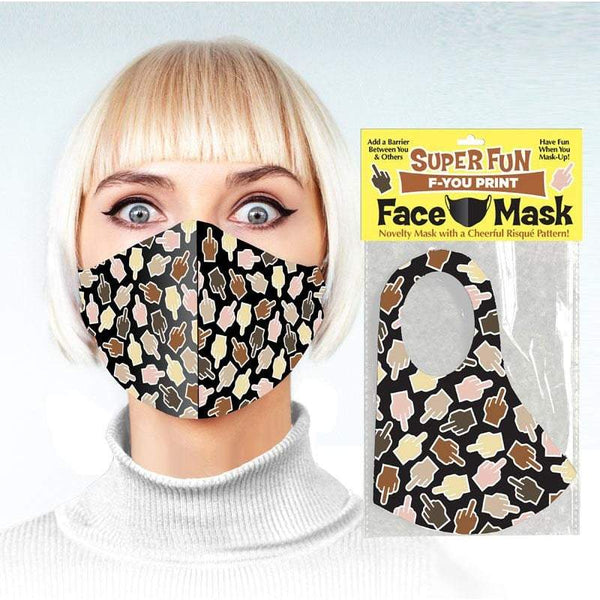 Super Fun Face Mask - F U Finger - Novelty Face Mask A$18.78 Fast shipping