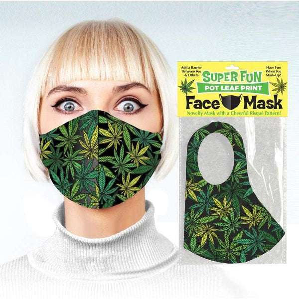 Super Fun Face Mask - Pot Leaf - Novelty Face Mask A$18.78 Fast shipping