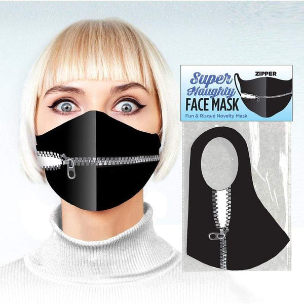 Super Naughty Face Mask - Zipper Mouth - Novelty Face Mask A$18.78 Fast shipping