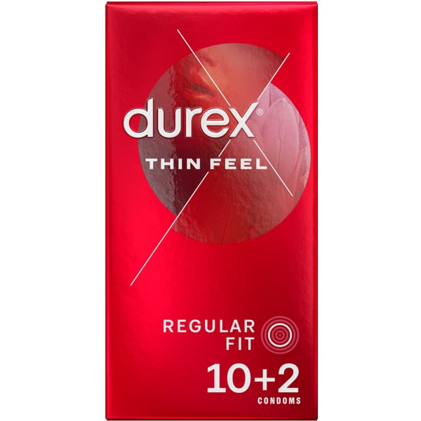 Thin Feel Latex Condoms 10’s + 2 Free A$10.95 Fast shipping