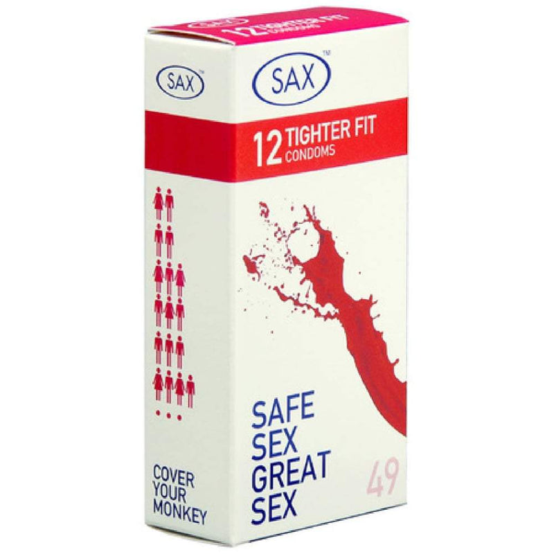 Sax Tighter Fit Condoms Pack of 12 Condoms A$10.95 Fast shipping