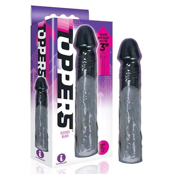 The 9’s Toppers - Black 7.6 cm (3’’) Penis Extension Sleeve A$23.48 Fast