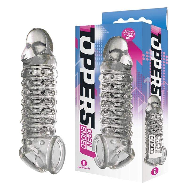 The 9’s Toppers Open Ended - Clear Penis Extension Sleeve A$23.48 Fast shipping