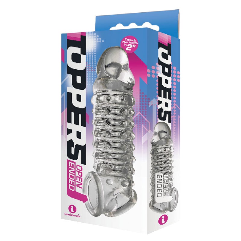 The 9’s Toppers Open Ended - Clear Penis Extension Sleeve A$23.48 Fast shipping