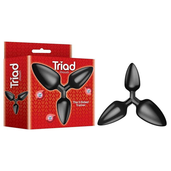 The 9’s Triad 3 Way Butt Plug - Black Smooth 3-Way Butt Plug A$23.48 Fast