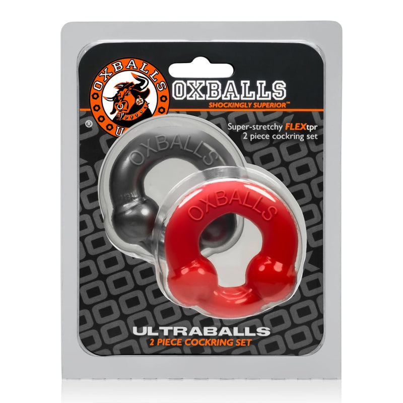 Ultraballs 2 Pack Cockring Steel And Red A$22.81 Fast shipping