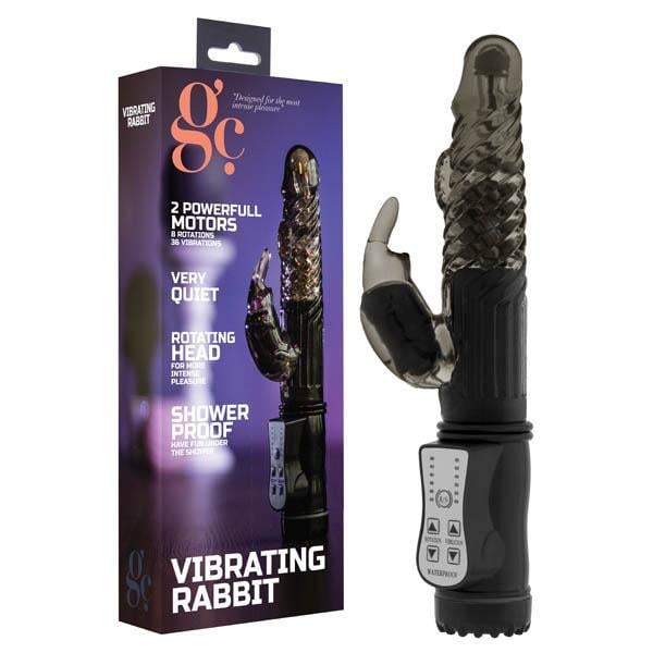 GC. Vibrating Rabbit - Black 22 cm Rabbit Pearl Vibrator A$45.33 Fast shipping