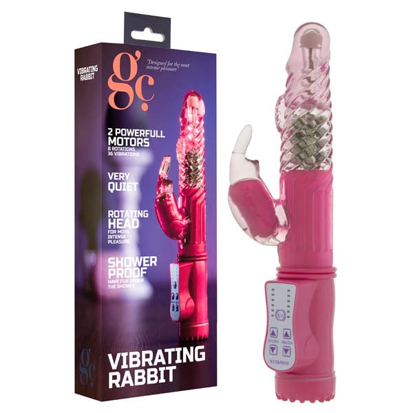 GC. Vibrating Rabbit - Pink 22 cm Rabbit Pearl Vibrator A$45.33 Fast shipping
