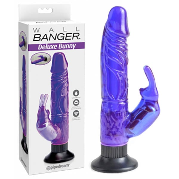 Wall Bangers Deluxe - Purple 22.9 cm (9’’) Rabbit Vibrator A$45.33 Fast shipping