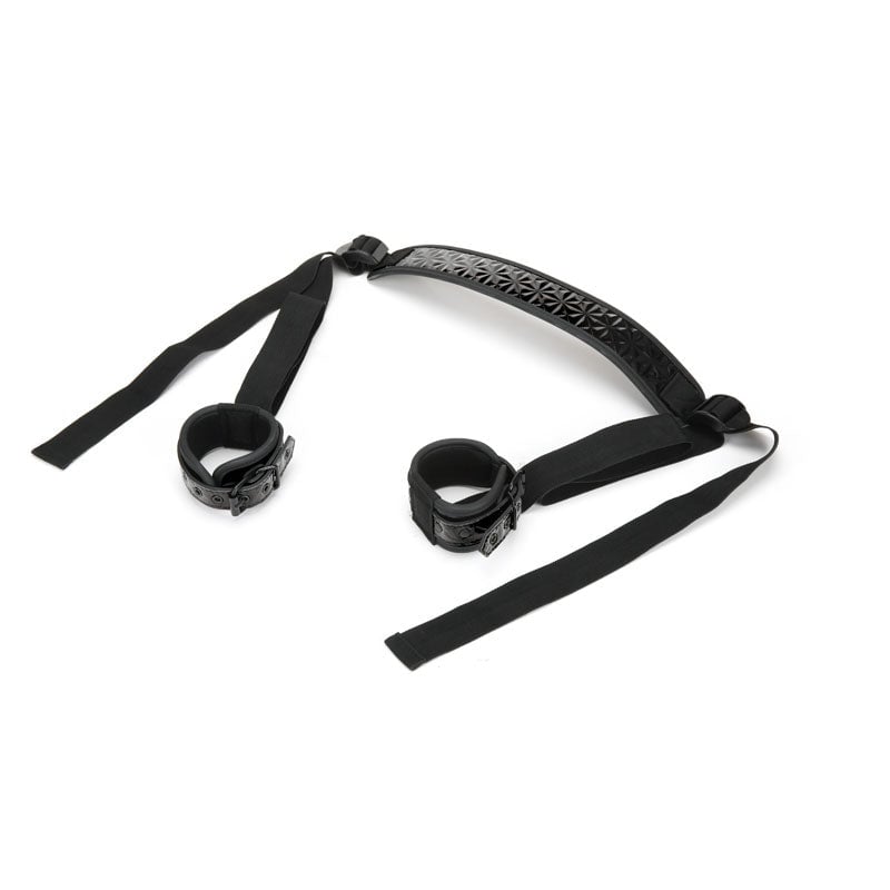 WhipSmart Diamond Deluxe Sex Sling with Ankle Restraints - Black Sling