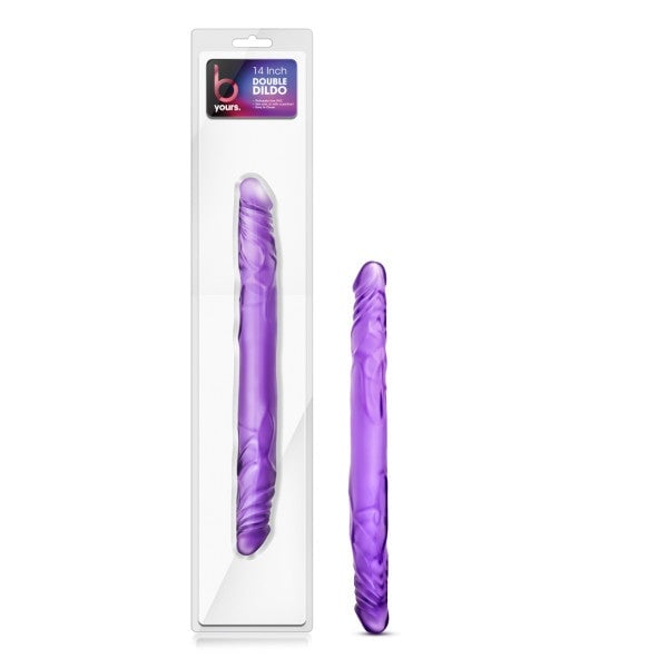 B Yours - 14’’ Double Dildo - Purple 35.5 cm Double Dong A$38.93 Fast shipping