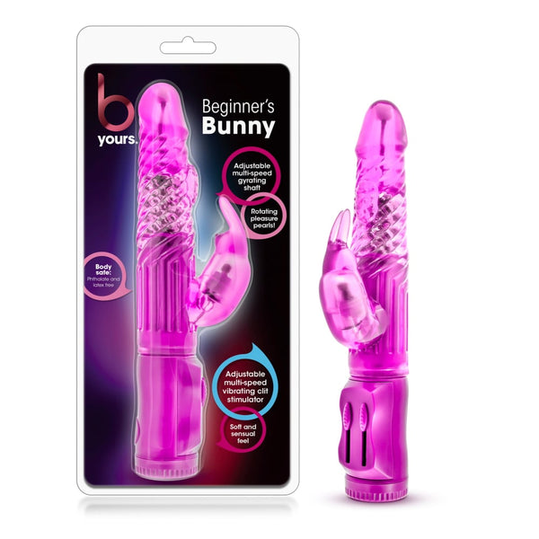 B Yours - Beginner’s Bunny - Pink 22.2 cm (8.75’’) Rabbit Vibrator A$40.74 Fast