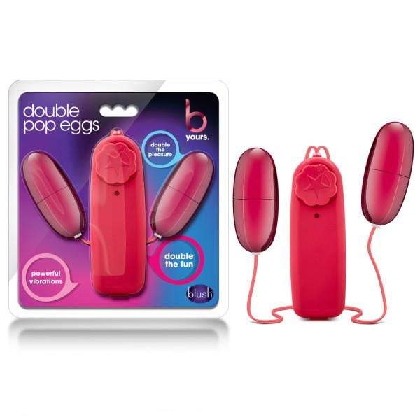 B Yours Double Pop Eggs - Cerise Pink Dual Vibrating Eggs A$20.64 Fast shipping