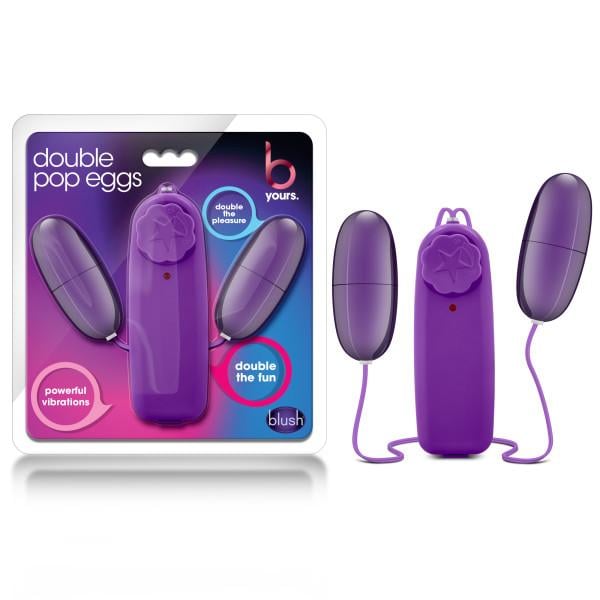 B Yours Double Pop Eggs - Plum Purple Dual Vibrating Eggs A$20.64 Fast shipping