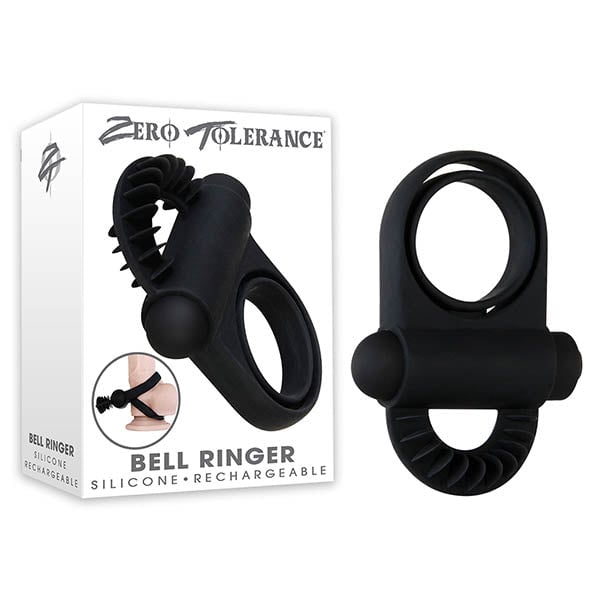 Zero Tolerance Bell Ringer - Black USB Rechargeable Cock & Ball Ring A$51.34