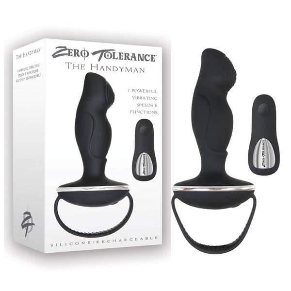 Zero Tolerance The Handyman - Black USB Rechargeable Vibrating Anal butt plug