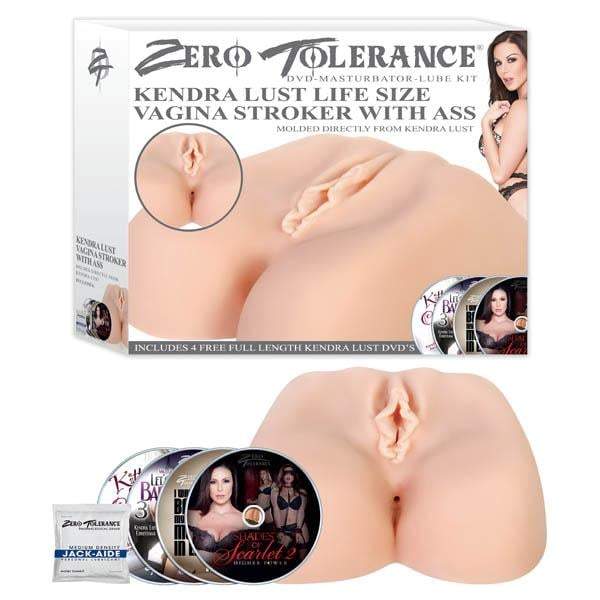 Zero Tolerance Kendra Lust Life Size Vagina Stroker with Ass with 16 Hour DVD &
