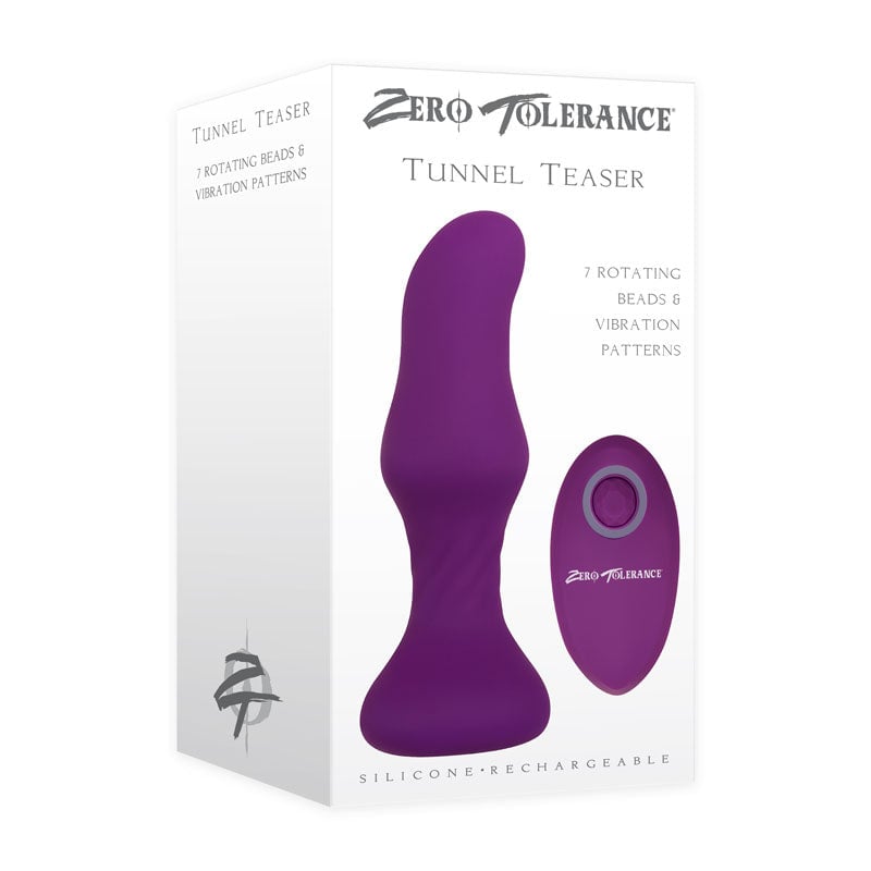 Zero Tolerance Tunnel Teaser - Purple 13.9 cm USB Rechargeable Butt Plug