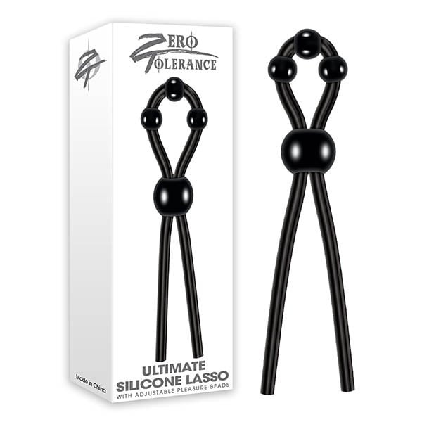 Zero Tolerance Ultimate Silicone Lasso - Black Silicone Adjustable Lasso Cock