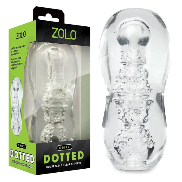 Zolo Gripz - Dotted - Clear Stroker Sleeve A$48.53 Fast shipping