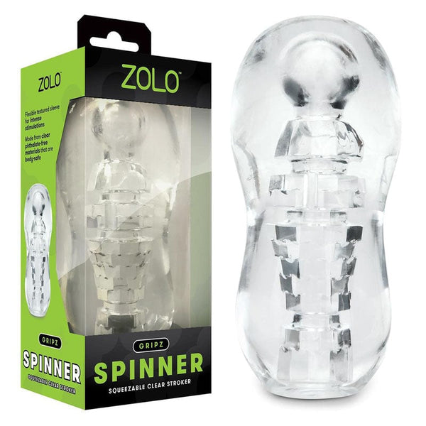 Zolo Gripz - Spinner - Clear Stroker Sleeve A$48.53 Fast shipping