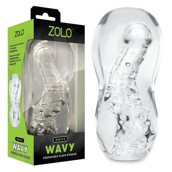 Zolo Gripz - Wavy - Clear Stroker Sleeve A$48.53 Fast shipping