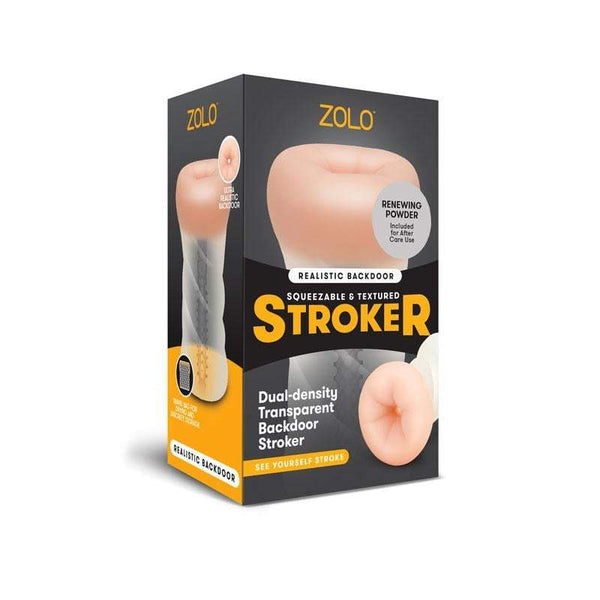 Zolo Realistic Backdoor Stroker - Clear/Flesh Ass Stroker A$45.64 Fast shipping